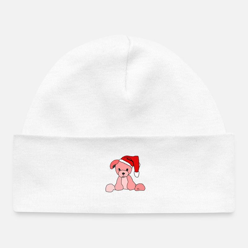 Chien de Noël Chien de Noël - Bonnet bébé bio - blanc