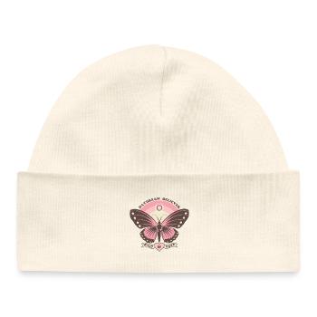 Boho Style Butterfly - Baby Organic Beanie - white - Front