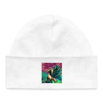 Believe in magic, beautiful fantasy animals - Baby Organic Beanie - white - Front
