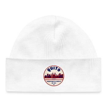 Quito Monasterio Retro Emblem 1534 - Baby Organic Mütze - Weiß - Vorne