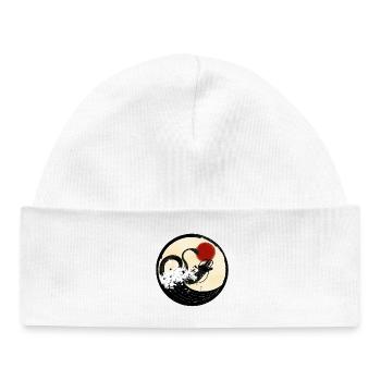Dragon chinois - Bonnet bébé bio - blanc - Devant