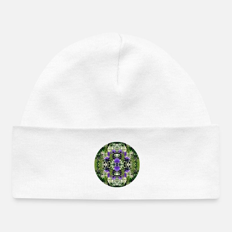 Nature Mandala Spring à Dennenlohe - Bonnet bébé bio - blanc