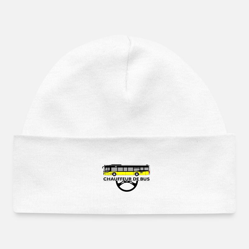 Chauffeur de bus - Bonnet bébé bio - blanc