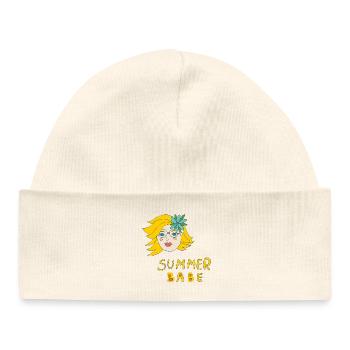 summer babe - Baby Organic Mütze - Weiß - Vorne