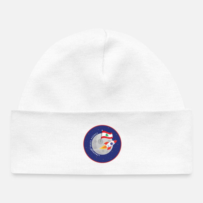 Agence spatiale libanaise - Bonnet bébé bio - blanc