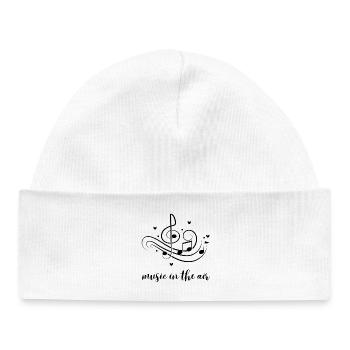 music in the air - Baby Organic Beanie - white - Front