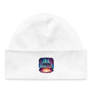 Superheroes - Baby Organic Beanie - white - Front
