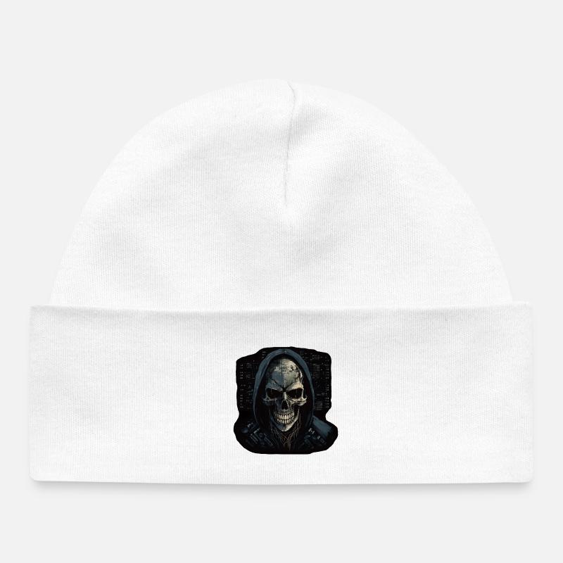 Hacker - Baby Organic Beanie - white
