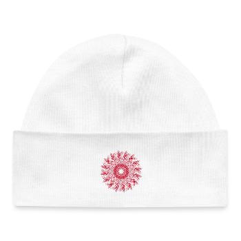 dotted shape gyroscopic pinwheel | Work of art - Baby Organic Beanie - white - Front
