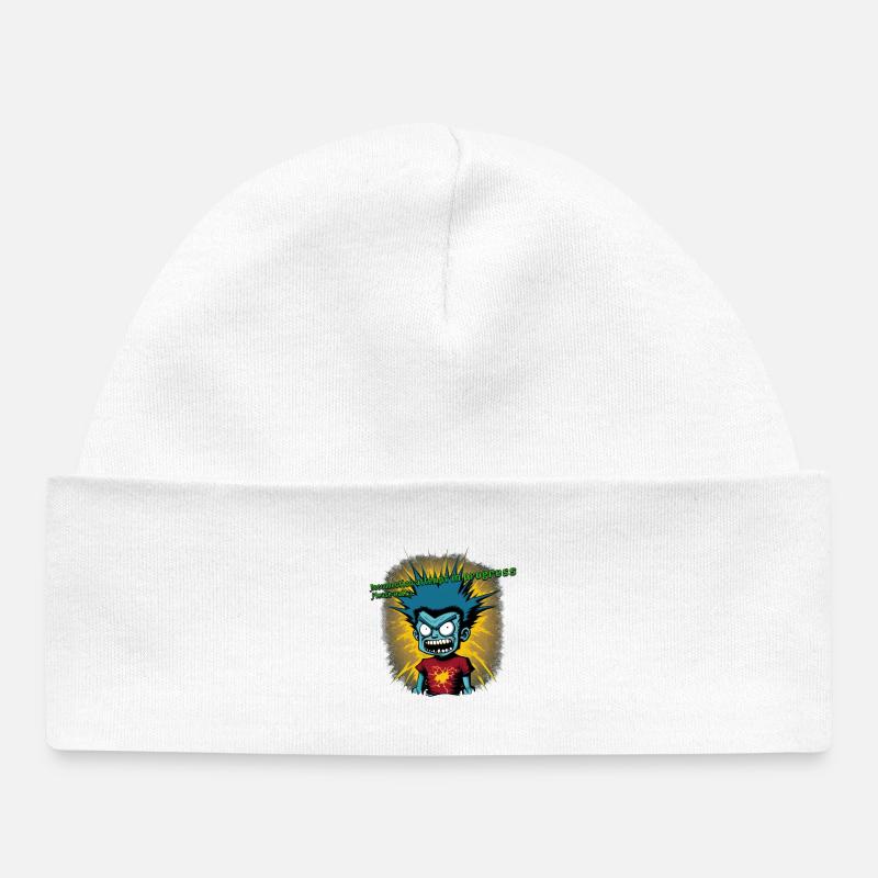 Connexion Interrompue 01 - Bonnet bébé bio - blanc