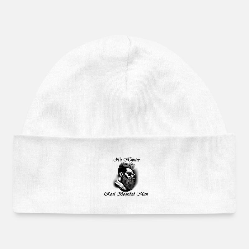 pas de Hipster - Bonnet bébé bio - blanc