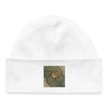 Merveilleuse montre steampunk - Bonnet bébé bio - blanc - Devant