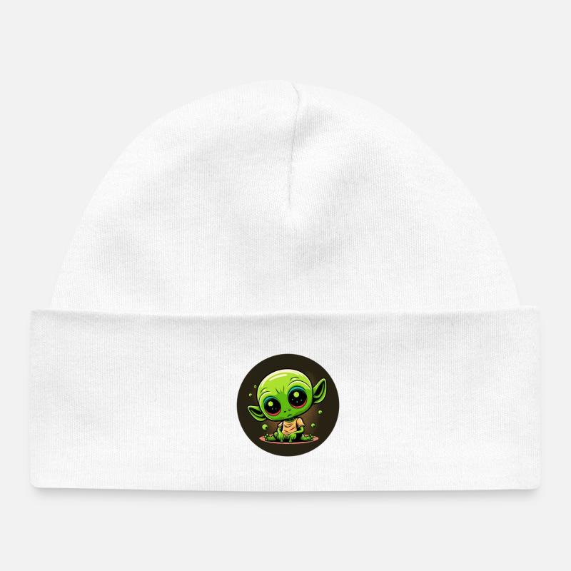 Baby alien - Bonnet bébé bio - blanc