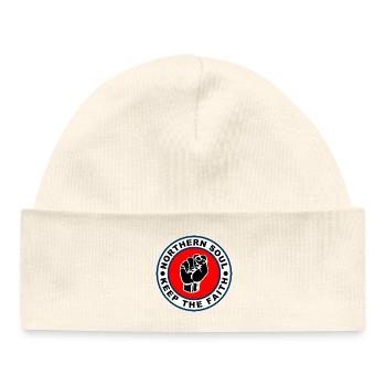 60s Style Northern Soul Keep The Faith Mod - Baby Organic Beanie - white - Front