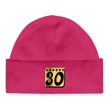 Thirty - 30th Birthday - Baby Organic Beanie - white - Front