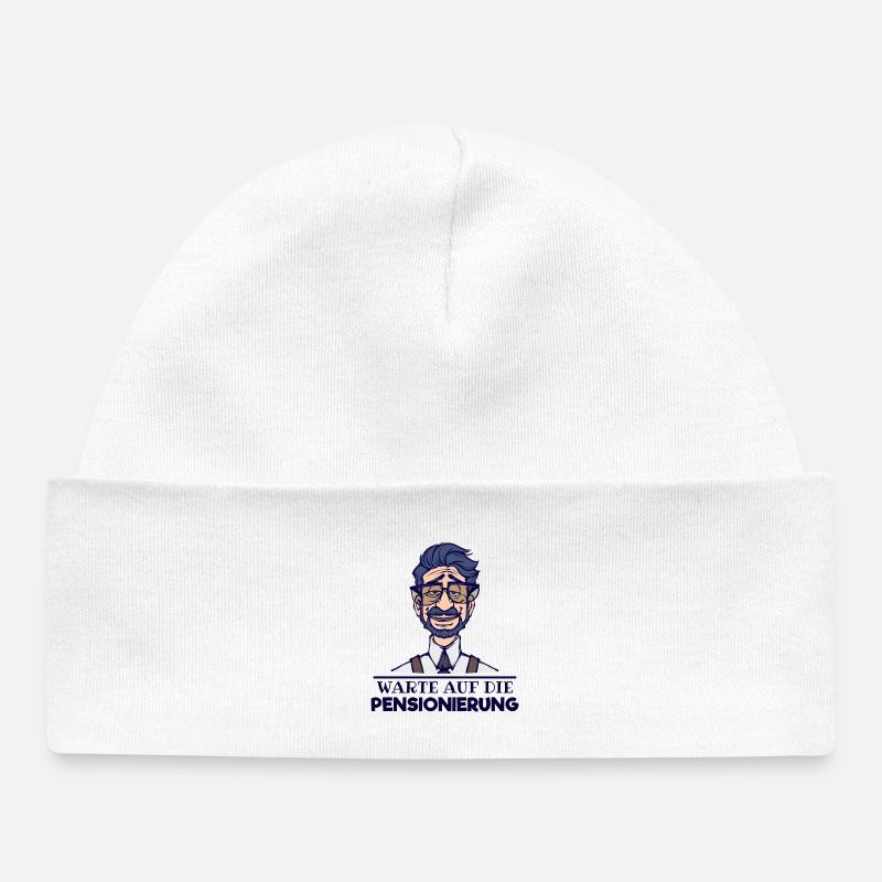 Déclaration du retraité Retraite Carrière de retraité - Bonnet bébé bio - blanc