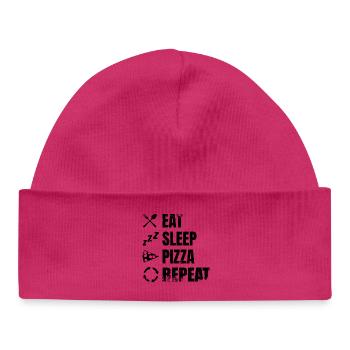 Pizza lovers - Baby Organic Beanie - white - Front