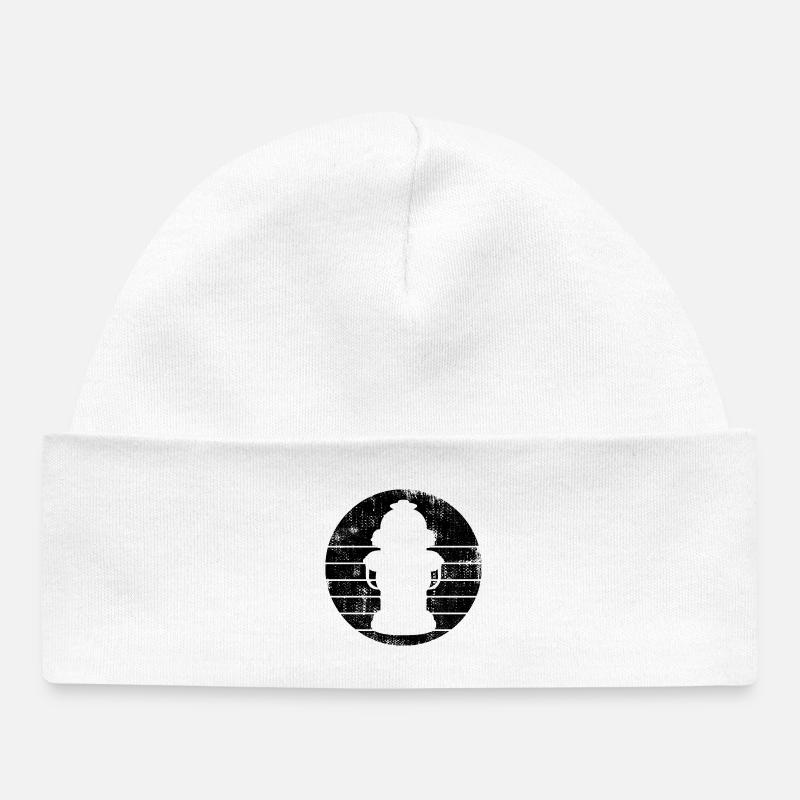 Croquis de borne-fontaine - Bonnet bébé bio - blanc