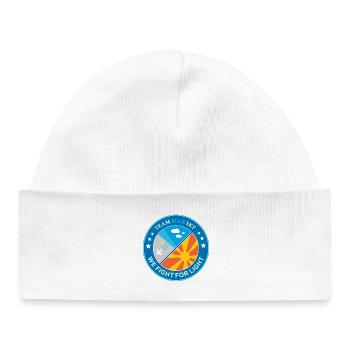 Insigne du Guerrier de la Lumière Emblème de la Mission Air et Soleil - Bonnet bébé bio - blanc - Devant