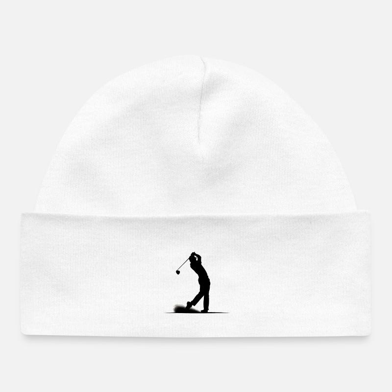 Golfeur - Bonnet bébé bio - blanc