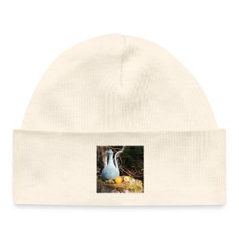 Copper pot in the Black Forest - Baby Organic Beanie - white - Front