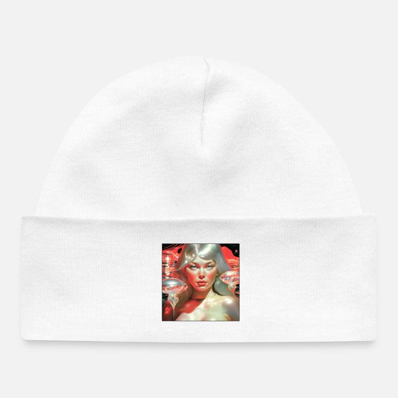 Cosmic Princess Portrait - Bonnet bébé bio - blanc