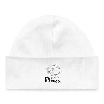 Faroe Islands Sheep - Baby Organic Beanie - white - Front