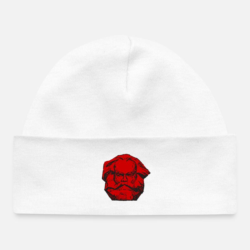 Karl Marx rouge communisme marxisme pull copie - Bonnet bébé bio - blanc