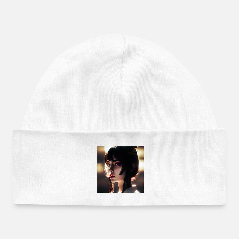 AKEMI Beauté radieuse - Bonnet bébé bio - blanc