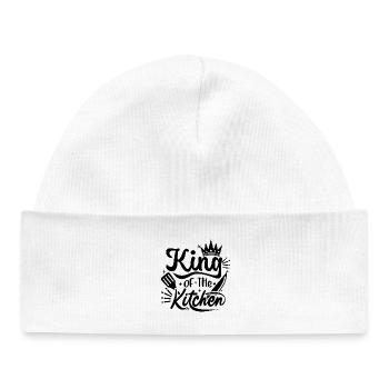 King of the Kitchen - Baby Organic Beanie - white - Front