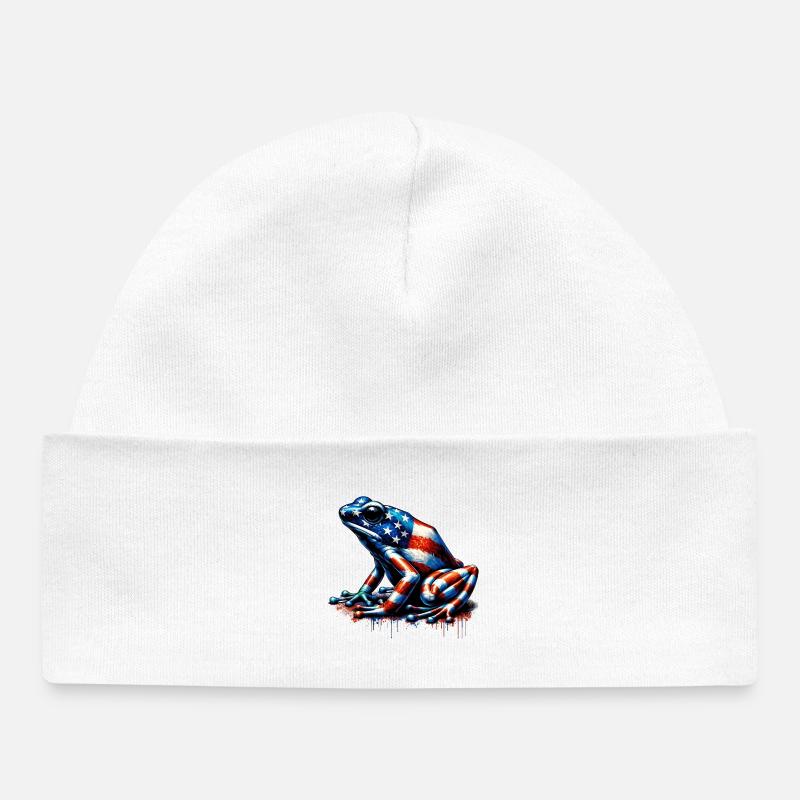 Poison Dart Frog, États-Unis - Bonnet bébé bio - blanc