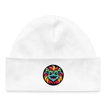 Dragon Colorful Comic - Baby Organic Beanie - white - Front