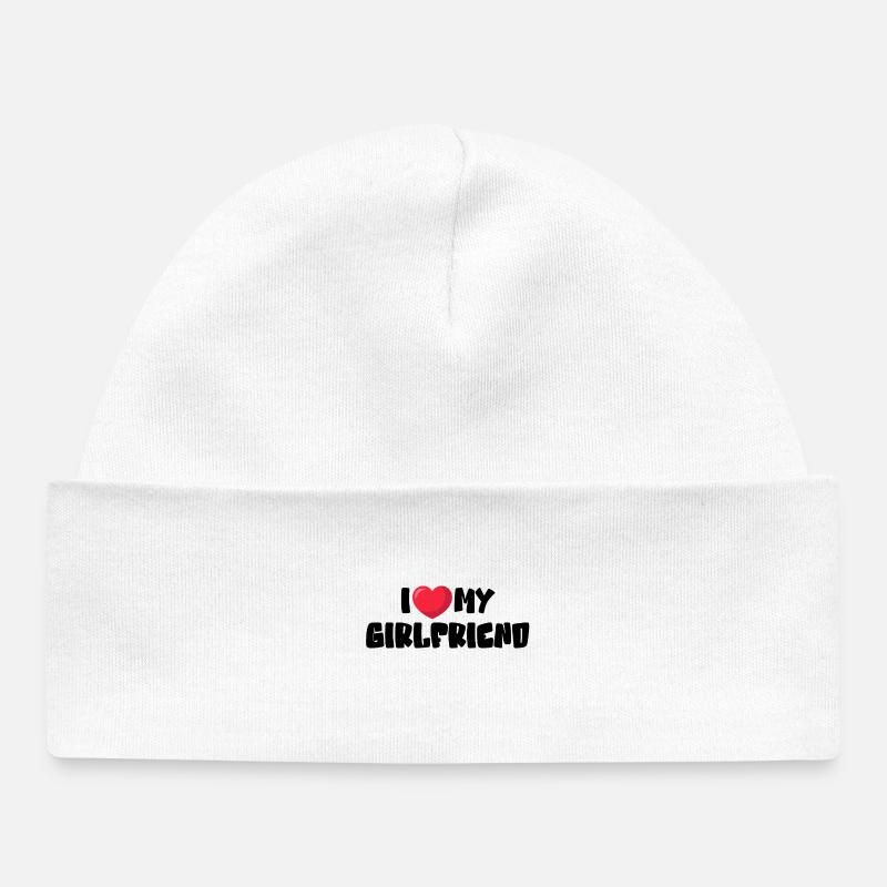 J’aime ma copine - Bonnet bébé bio - blanc