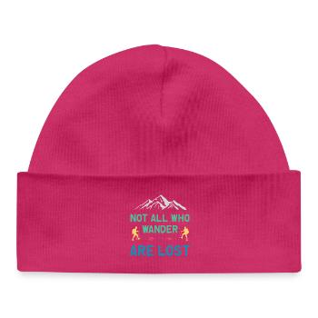Not All Who Wander All Lost - Baby Organic Beanie - white - Front