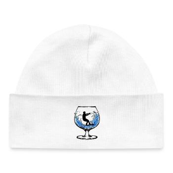 Surfing, Stunt Wakeboard, Kitesurfer, Water Ski - Baby Organic Beanie - white - Front