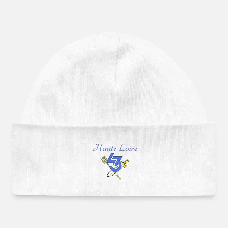 Haute-Loire - Bonnet bébé bio - blanc