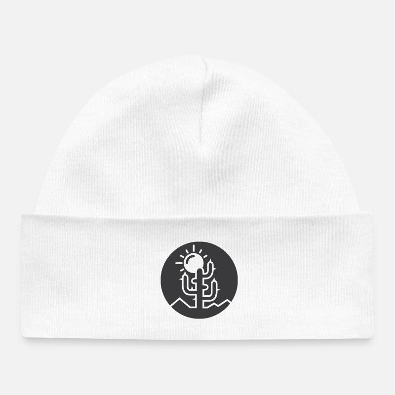 cactus, amour, désert, nature, soleil, cactus, cactus - Bonnet bébé bio - blanc