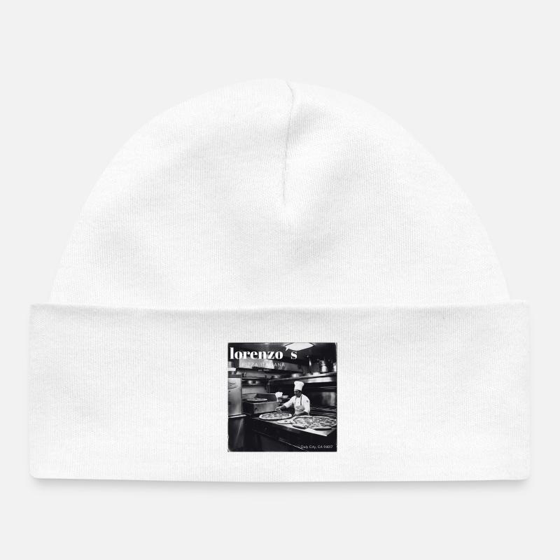 Lorenzo's Pizza Logo - Bonnet bébé bio - blanc