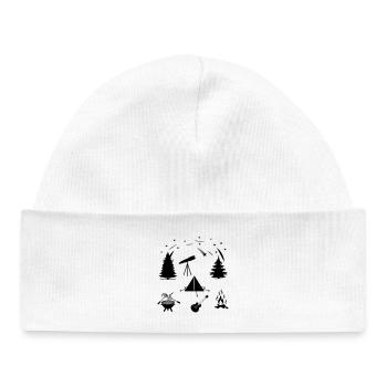 Camping life - Baby Organic Beanie - white - Front