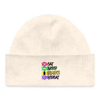 Graffiti Statement Sprayer Spray Can Art - Baby Organic Beanie - white - Front