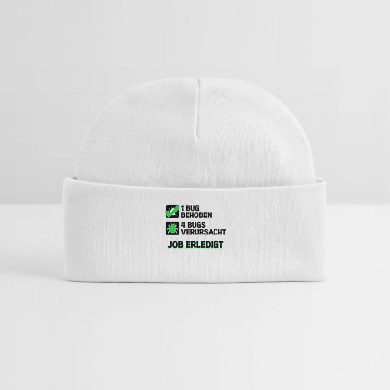 Open Source Bugfixing Bugs Developer Programmier Baby Organic Mütze