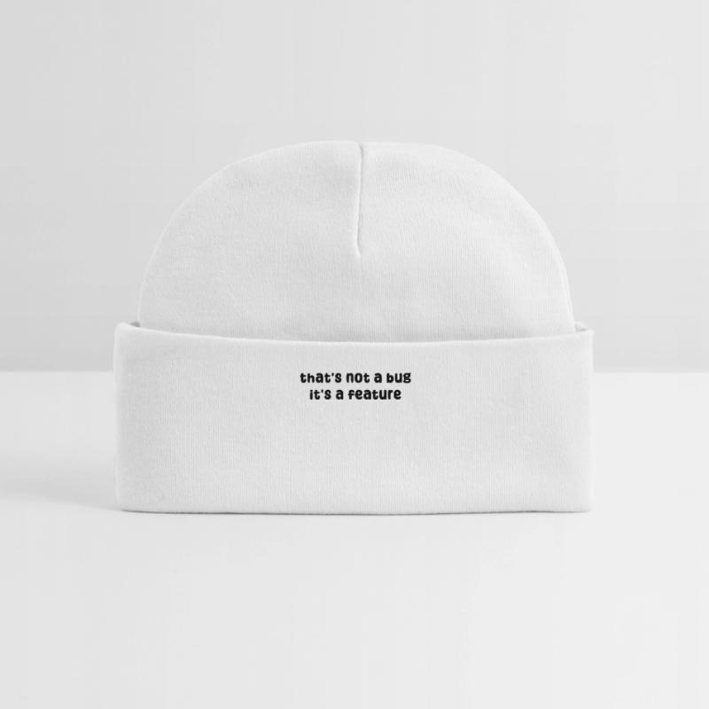 Developer Geek Bugs Code Informatik Statement Baby Organic Mütze