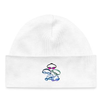 Cool Swimming Goggles - Baby Organic Beanie - white - Front