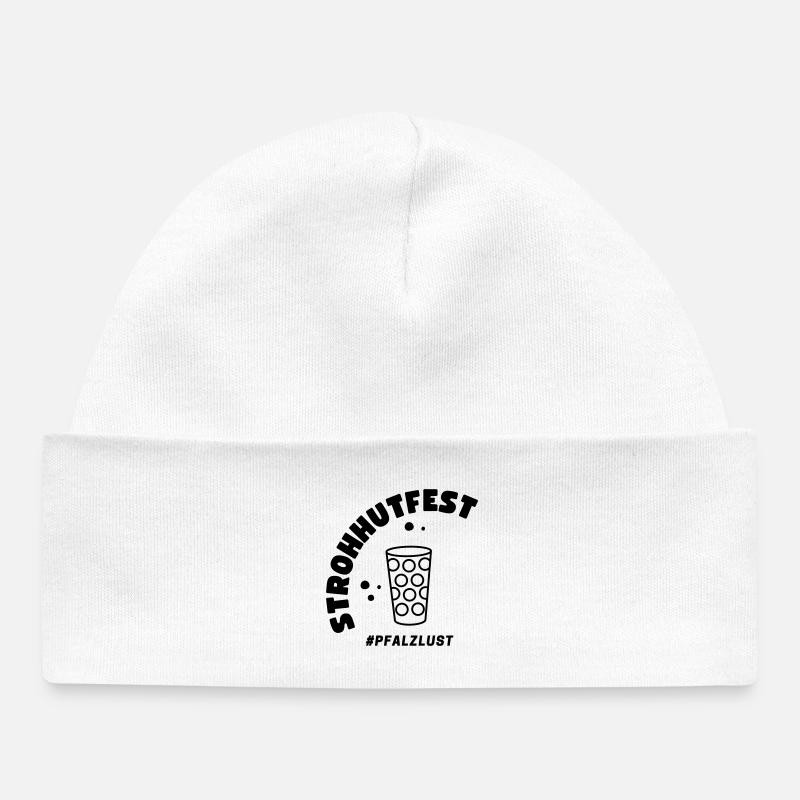Around Party - Baby Organic Beanie - white