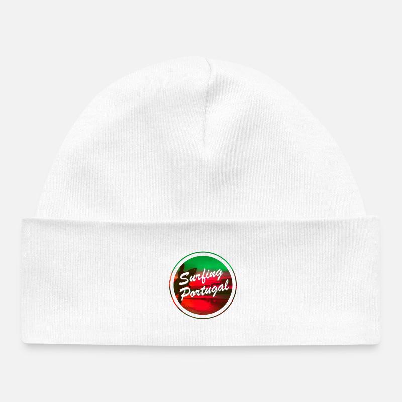 Surf Portugal - Bonnet bébé bio - blanc