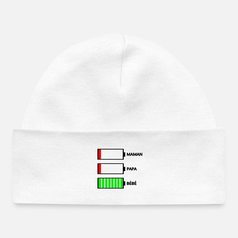 MAMAN PAPA BÉBÉ - Bonnet bébé bio - blanc