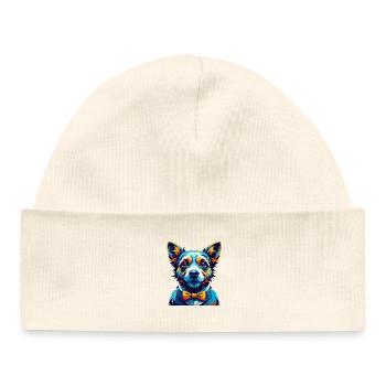 Teddy Roosevelt Terrier Hunderasse Karikatur Kawaii - Baby Organic Mütze - Weiß - Vorne