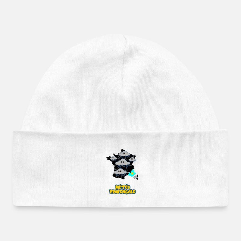 Météo Provençale - Bonnet bébé bio - blanc