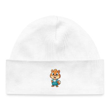 Gopher Cute Cartoon Character Kawaii Clipart - Baby Organic Beanie - white - Front