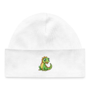basilic mignon personnage de dessin animé Kawaii Clipart - Bonnet bébé bio - blanc - Devant